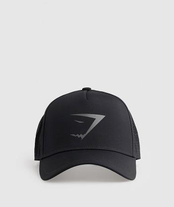 Gymshark Mesh Trucker Accessories Šeširi Crne | HR 2104MQZ